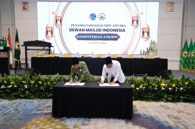 
					Baru Terealisasi 47,6%, ATR/BPN Komit Tuntaskan Sertifikasi Tanah Wakaf dalam Lima Tahun
