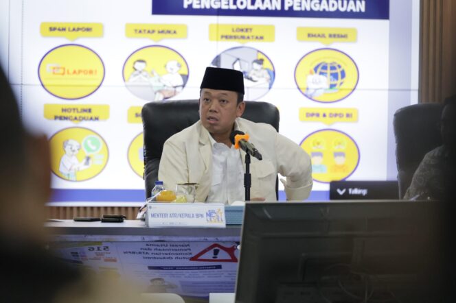
					Menteri Nusron Lakukan Pembinaan di Kanwil BPN Provinsi Sumut, Bahas Penataan Pegawai untuk Layanan Pertanahan yang Optimal