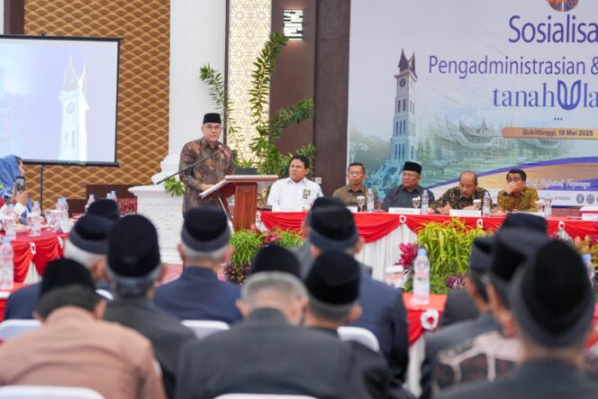 
					Sosialisasi di Bukittinggi, Wamen ATR: Sertifikat Tanah Ulayat Adalah Hak Masyarakat Hukum Adat