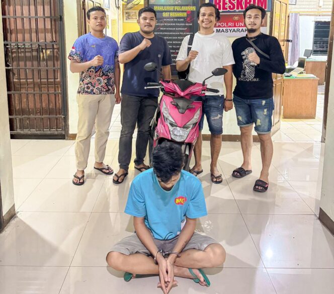 Pelaku Curanmor di Agam Diringkus Polisi, Barang Bukti Dijual ke Dharmasraya