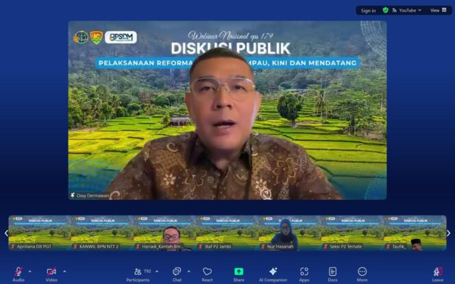 
					Wamen Ossy Tegaskan Reforma Agraria sebagai Pilar Masa Depan: Bukan Sekadar Bagi Lahan, Tapi Bangun Harapan