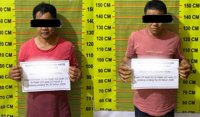 
					Polres Solok Selatan Tangkap Dua Pengedar Narkoba di Sangir Jujuan, Sita 11 Paket Sabu